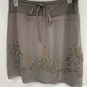 Beautiful sassy beaded above knee skirt